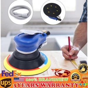 NEW 6'' Air Palm Orbital Sander Random Hand Sanding Pneumatic Round 10000RPM USA - Picture 1 of 15