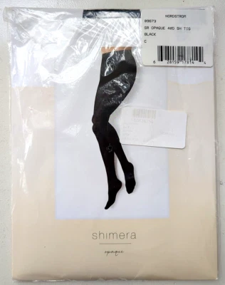 Medias Negras Opacas Nordstrom Shimera Pantimedias Talla C Control Top Nylon Foto 1 de 4