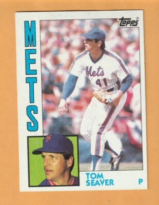 Tom Seaver New York Mets 1984 Topps #740 HOF USC Trojans 8E - Image 1 of 2