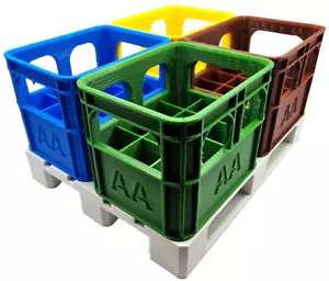 Caja de pilas AA / Caja de bebidas caja de cerveza almacenamiento - Imagen 1 de 7