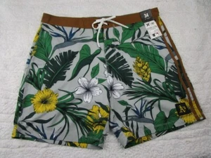 Hurley x 47 Men's 34" Phantom 18" MLB Oakland Athletics Boardshorts Beach Shorts - Picture 1 of 4