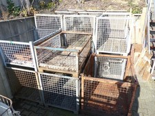 Gitterboxen Gitterbox mit Klappe 122x80x90cm Transportboxen Stapelboxen