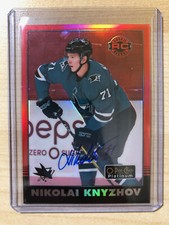 2020-21 O-Pee-Chee Platinum Rookie Red Rainbow Car Nikolai Knyzhov - San Jose