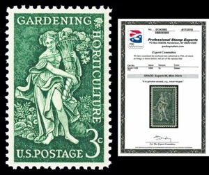 Scott 1100 1958 3c Gardening Issue Mint Graded Superb 98 NH with PSE CERT - Picture 1 of 1