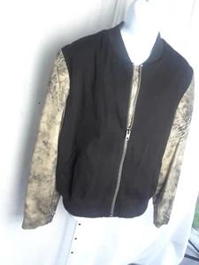 Giacca Bolongaro Trevor Varsity Xl NUOVA nera design manica speciale pelle hm - Foto 1 di 10
