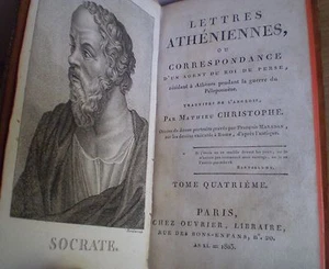 ATHENISCHE BRIEFE IV /Porträts von MARADAN: Sokrates, Alkibias, Euripides / 1803 - Bild 1 von 6