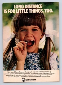 1977 Klingelanlage Phone Company Little Girl Missing Tooth Print Ad - Bild 1 von 1