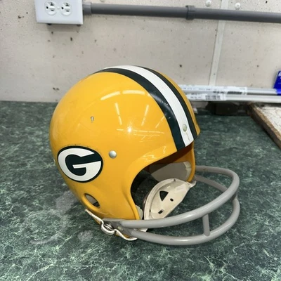 Casco de fútbol americano vintage Rawlings Green Bay Packers (juventud) mediano NFL HNFL Foto 1 de 4