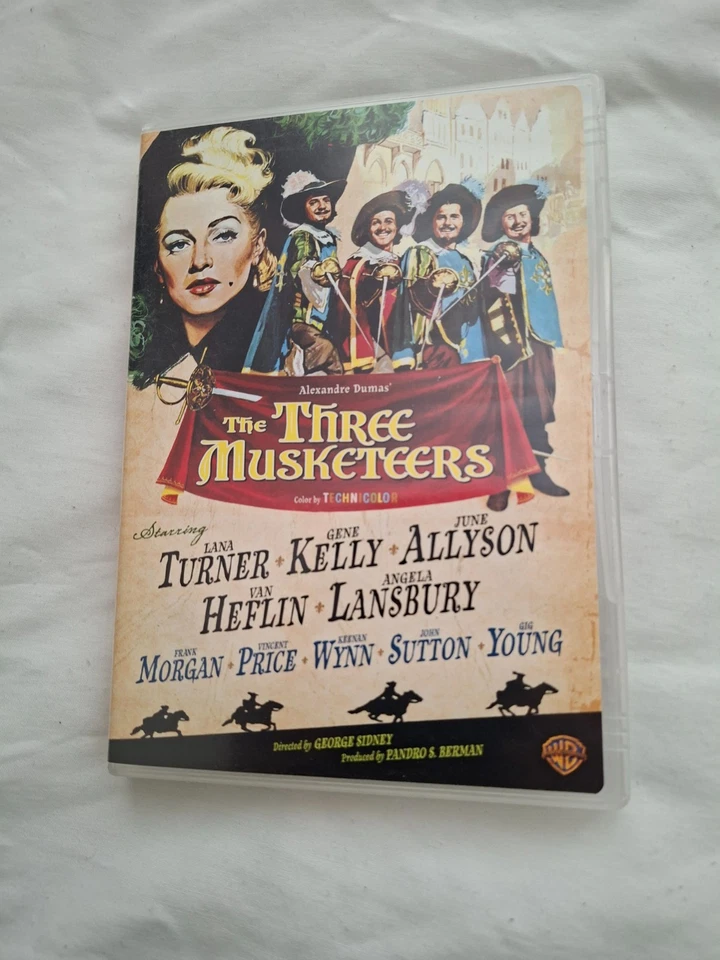 The Three Musketeers (1948)  R1 DVD  Gene Kelly, Lana Turner  Like New  Free P&P - Image 1 of 1