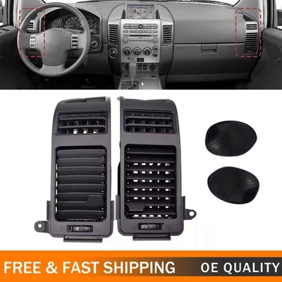 2pcs Front Black Air AC Vent Grille for Nissan TITAN 2004-2015 Armada 2005 2006 Foto 1 de 4