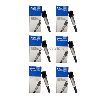 6pcs OEM 12138657273 Delphi Ignition Coils for BMW 335i 2007-2010 X5 2007-2010 Foto 1 de 4