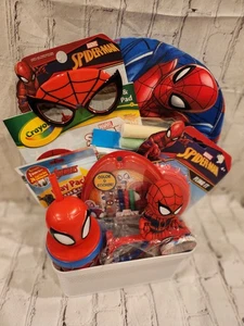 NEW SPIDERMAN toy gift basket Kite SET MARVEL TOYS - Picture 1 of 2