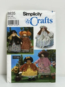 Simplicity Crafts 8835 26" Doll Clothes Sewing Pattern Rag Cloth 1990s Vtg - Picture 1 of 4