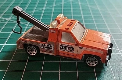 GMC Wrecker Matchbox coche de juguete naranja hecho en Tailandia 1987 Foto 1 de 4