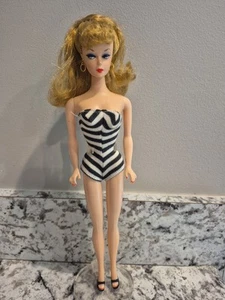 1958 1993 Original Barbie blonde Pony Puppe Mattel Badeanzug - Bild 1 von 5