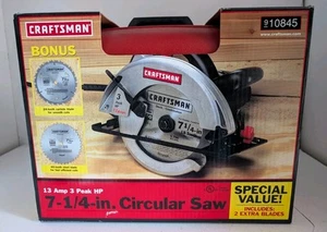 Craftsman 7 1/4 Circular Saw 13Amp, 3Hp, 5500rpm w/ 2 Extra Blades - 910845 - Picture 1 of 11