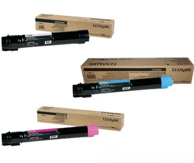 Lexmark 22Z0008 /22z0009 / 22Z0010 High Yield Toner. Black Cyan Magenta New - Image 1 of 4