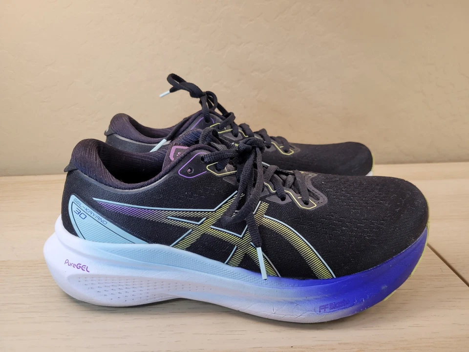 Asics Womens Gel Kayano 30 1012B503 Black Running Shoes Sneakers Size 9.5 W - Image 1 of 4