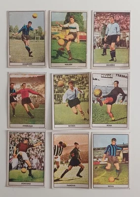 Lotto 9 Figurine Vintage Calciatori STELLA anni 60 Rivera Angelillo Guarneri - Immagine 1 di 4