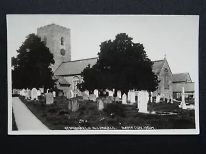 Devon BRAMPTON Iglesia de San Miguel y Todos los Ángeles c1950 RP Postal por Chapman - Imagen 1 de 2