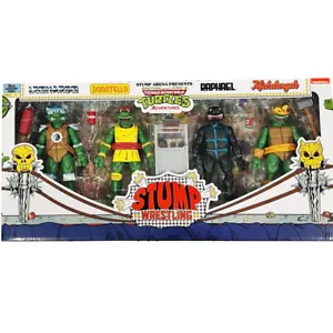 NECA Stump Wrestling Teenage Mutant Ninja Turtles Archie 4 Pack TMNT Official - Picture 1 of 7