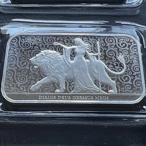 2024 Gran Bretagna Una e il Leone 1 oz 0,9999 lingotto argento in plastica morbida come nuovo - Foto 1 di 7