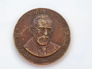 Paul Ehrlich Nobel Prijs Commemorative Medal Established Modern Chemotherapy - Picture 1 of 10