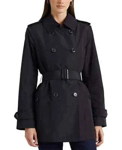 Lauren Ralph Lauren Women's Size L Double-Brested Trench Coat, Navy, NwT - Picture 1 of 4