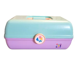 Caboodles Lavender Purple & Mint Green Makeup Carrying Case Box 5626 - Picture 1 of 5