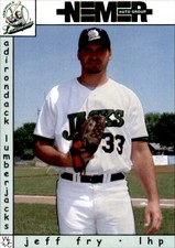 1999 Adirondack Lumberjacks Warning Track #3 Jeff Fry Phillipsburg Pennsylvania 
