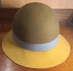 Jean-Charles Brosseau Style 100, Felt Fedora Ladies Hat, Wool France, Tricolored