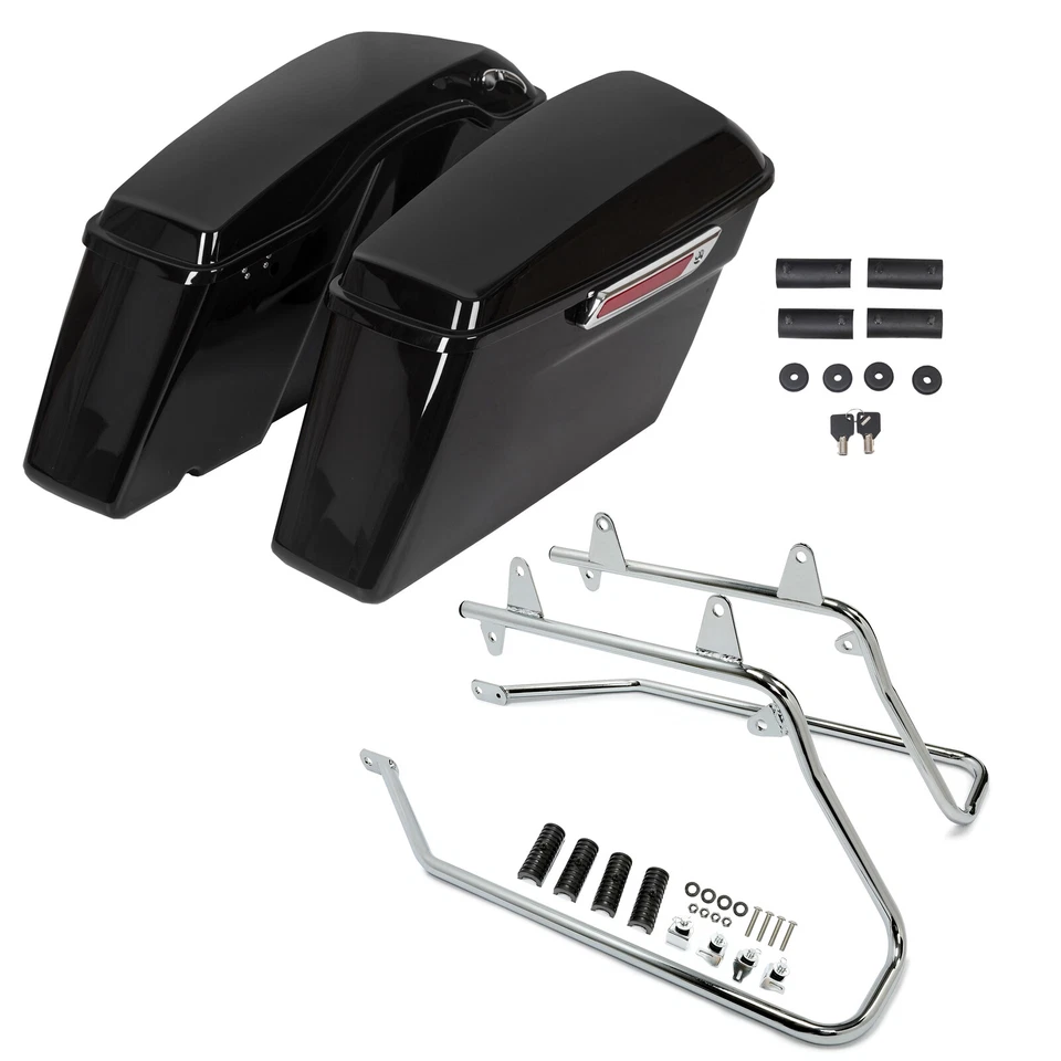 Alforjas rígidas con soportes de conversión para Harley Softail Heritage 1984-2017 Foto 1 de 4
