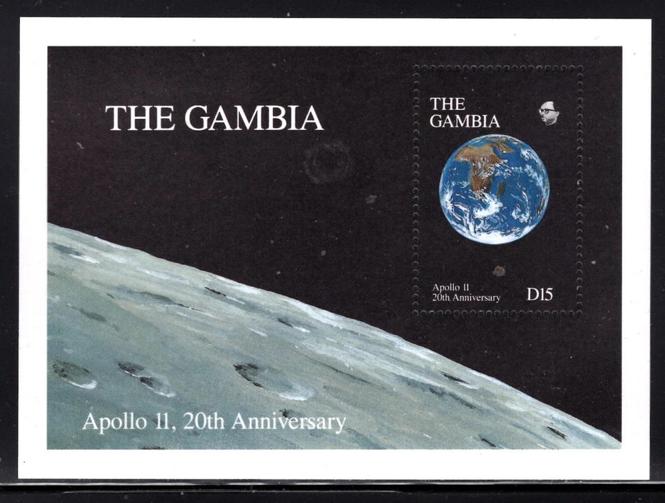 Hoja Gambia 969 MNH, 1990. Space Exploration SCV-$5,0 x45890 Foto 1 de 1