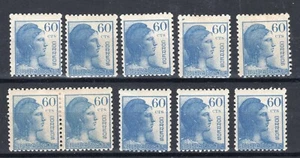 ESPAÑA 1938 EDIFIL 754* DIEZ EJEMPLARES NUEVOS CON CHARNELA O RESTOS - Foto 1 di 2
