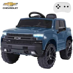 Licensed Chevrolet Silverado Kid 12V Electric Ride on Car 4 Wheels Ride On Truck - Picture 1 of 6