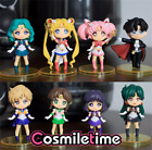 8 pièces figurine PVC Anime Sailor Moon Luna Tsukino Usagi collection jouet figurine 8 cm