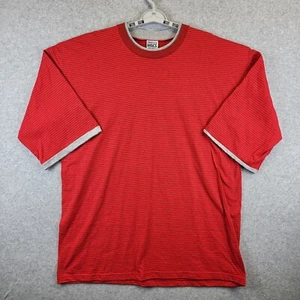 Vintage Trend Basics Shirt Herren XXLT Crimson Striped Knit Surf Skate Tee 90s NOS - Bild 1 von 9