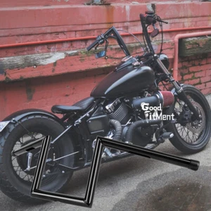 For Yamaha V Star 650 1100 1300 1" 25mm Motorcycle Z Bars Drag Bar Handlebars - Picture 1 of 12