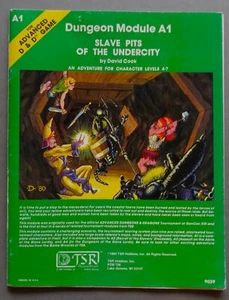 Slave Pits of the Undercity A1 David Cook 1980 TSR 9039 AD&D RPG USA - Picture 1 of 3