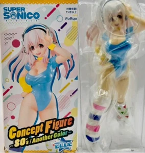 Furyu - Super Sonico - Concept Figure - Giallo anni 80 2020 ~NUOVO - Foto 1 di 7