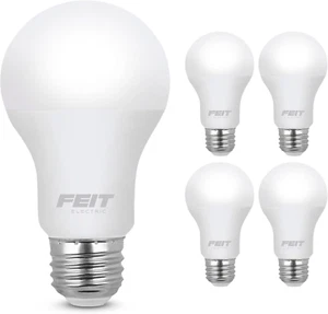Feit Electric A19 LED Light Bulbs, 40W Equivalent, Non Dimmable, 450 Lumens, E26 - Picture 1 of 12