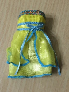 Barbie My Scene Golden Bling Kennedy Doll’s Outfit Tulle Yellow Mini Dress Rare - Bild 1 von 2