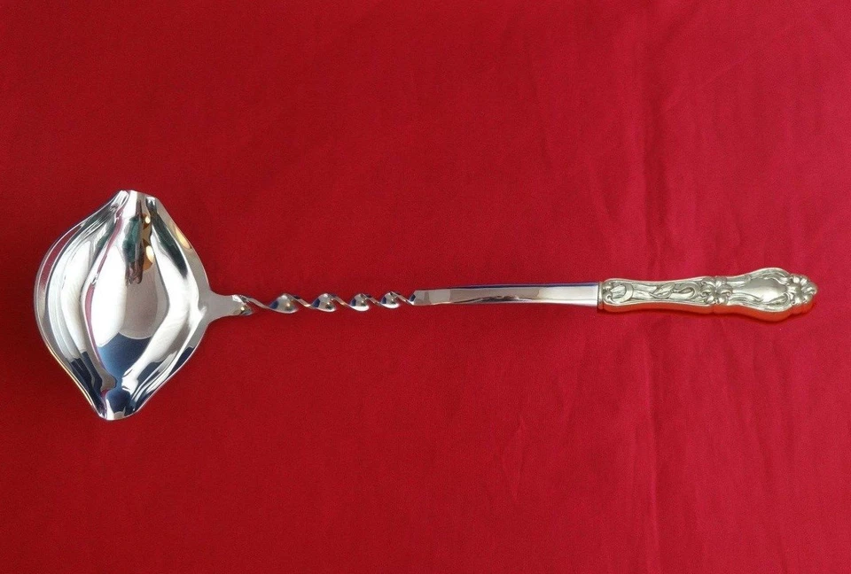 Cucharón perforador de plata esterlina Lily de Frank Whiting 13 3/4" HHWS hecho a medida Foto 1 de 1