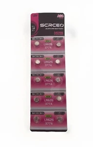 10 PACK LR626 1.5V ALKALINE BATTERY (EXP 12/30) AG4 377A D377 - Picture 1 of 3