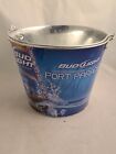 Bud Light Port Paradise Metal Bucket With Handle 7.5 X 9.5