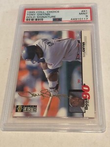 1995 Collectors Choice Gold Signature #61 Tony Gwynn PSA 9 MINT Padres 