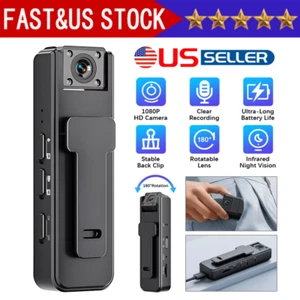 HD Mini Police Body Camera 1080P Video Audio Recorder Pocket Night Vision Cam - Picture 1 of 13