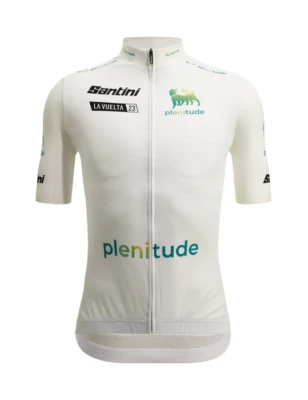 Camiseta blanca oficial 2023 La Vuelta Best Young Rider para hombre de Santini Foto 1 de 3