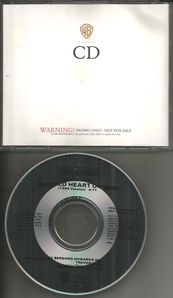 ROD STEWART & RONALD ISLEY This Old Heart of Mine 1989 PROMO CD Single Brothers Foto 1 de 1