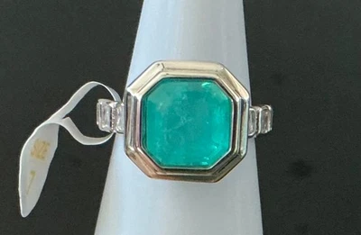 Anillo Bomb Party “Starborn Secret” RG82704 Aqua Calcedonia Cuarzo Rodio Talla 7 Foto 1 de 3